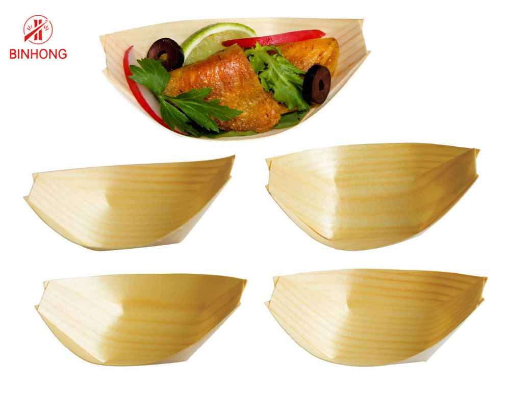 Khay thuyền sushi 15cm bề mặt nhẵn cho nhà bếp