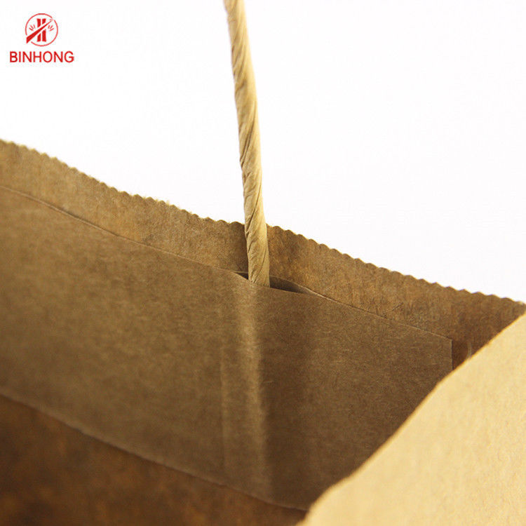 Logo tùy chỉnh Màu nâu in Flexo Túi giấy Kraft