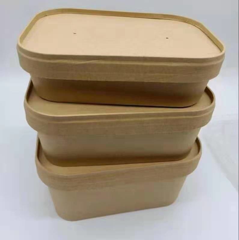 Giấy SGS vuông Mang đi Hộp có thể phân hủy sinh học dùng một lần