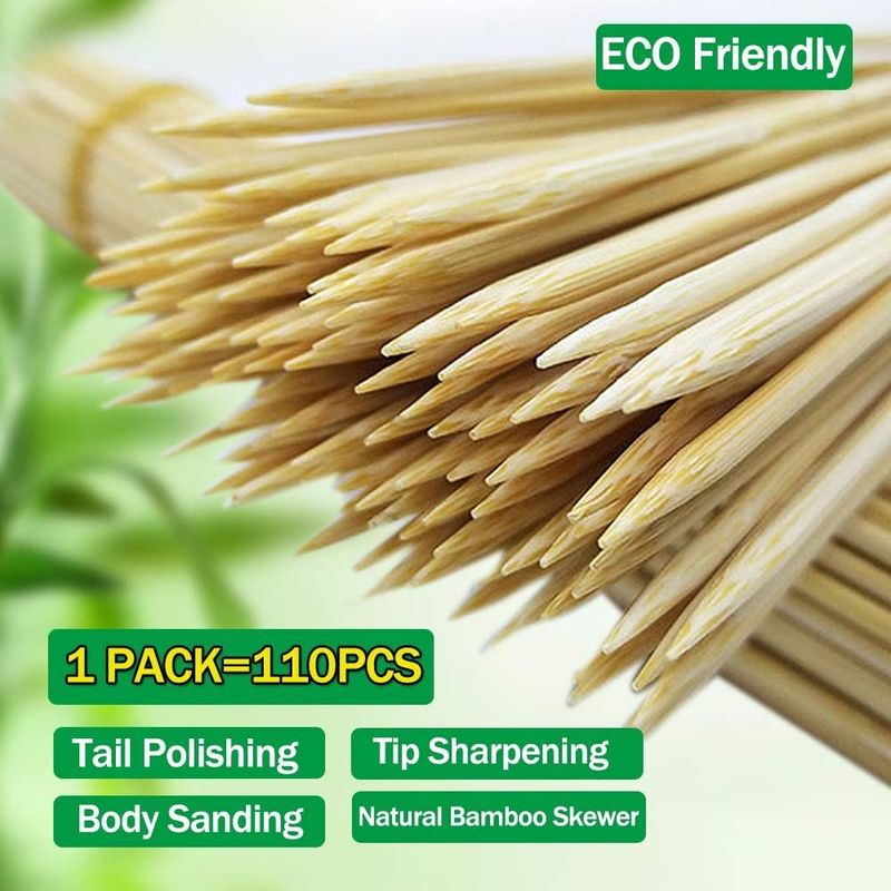 Xiên nướng BBQ phẳng 4mm tự nhiên