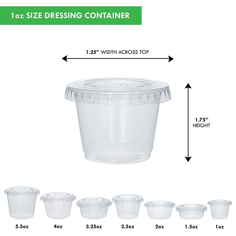 Cốc nhựa dùng một lần OEM 1oz cho gia vị
