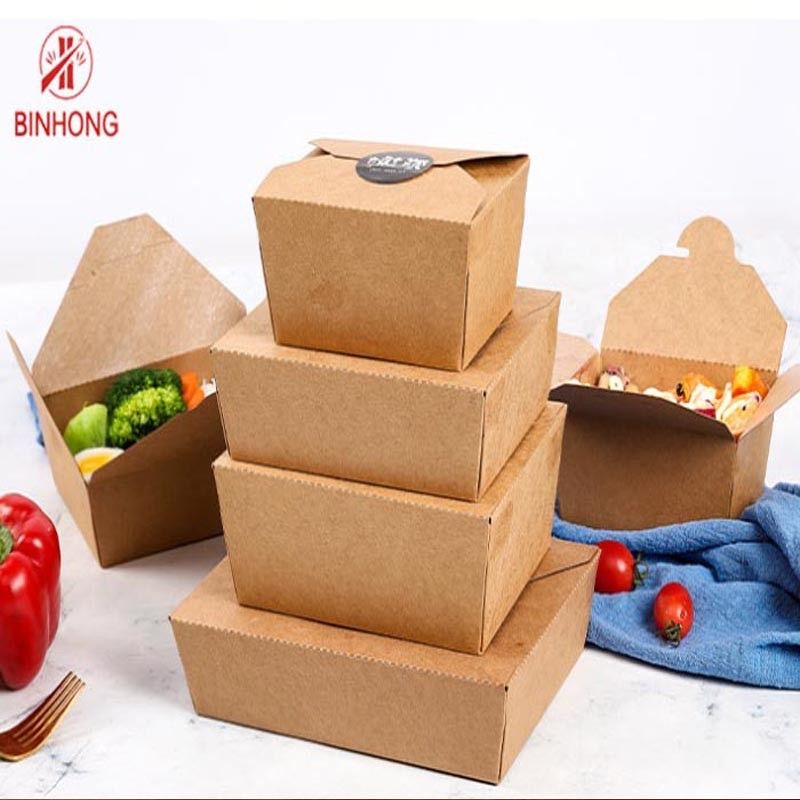 Giấy in có thể phân hủy sinh học Hộp mang đi dùng một lần 55oz