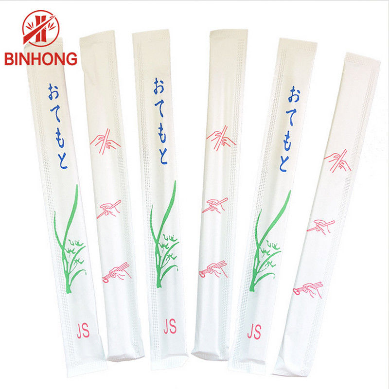 Đũa tre có thể tháo rời 24CM TWINS với đầy đủ giấy bọc cho món ăn Trung Quốc