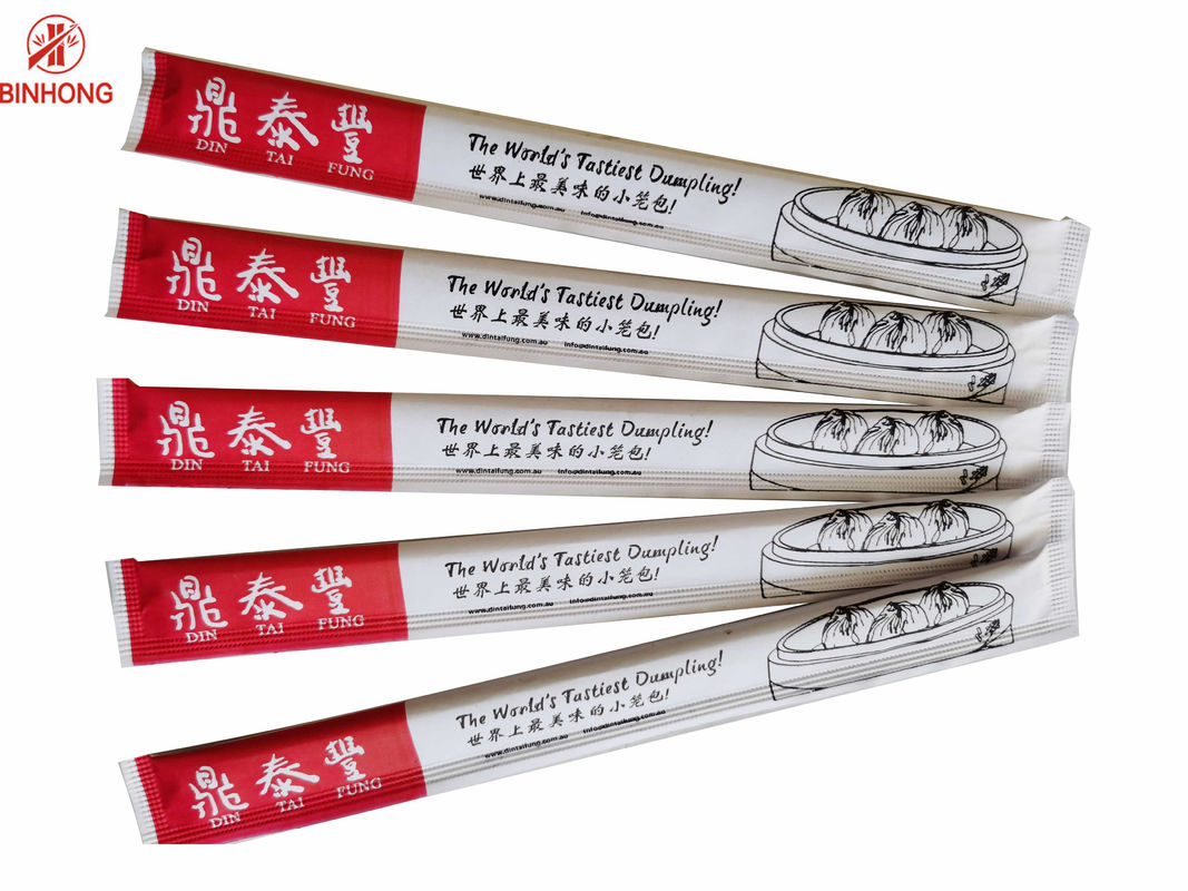 Đũa tre Trung Quốc dùng một lần 21cm ISO9001 với bao bì đầy đủ giấy