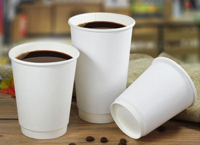 ISO9001 Giấy Kraft hai lớp Cốc uống cà phê 16oz cho quán cà phê