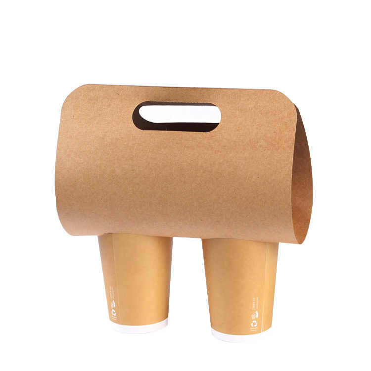 350g Kraft Single Double Cup Giá đỡ Tách cà phê Takeaway