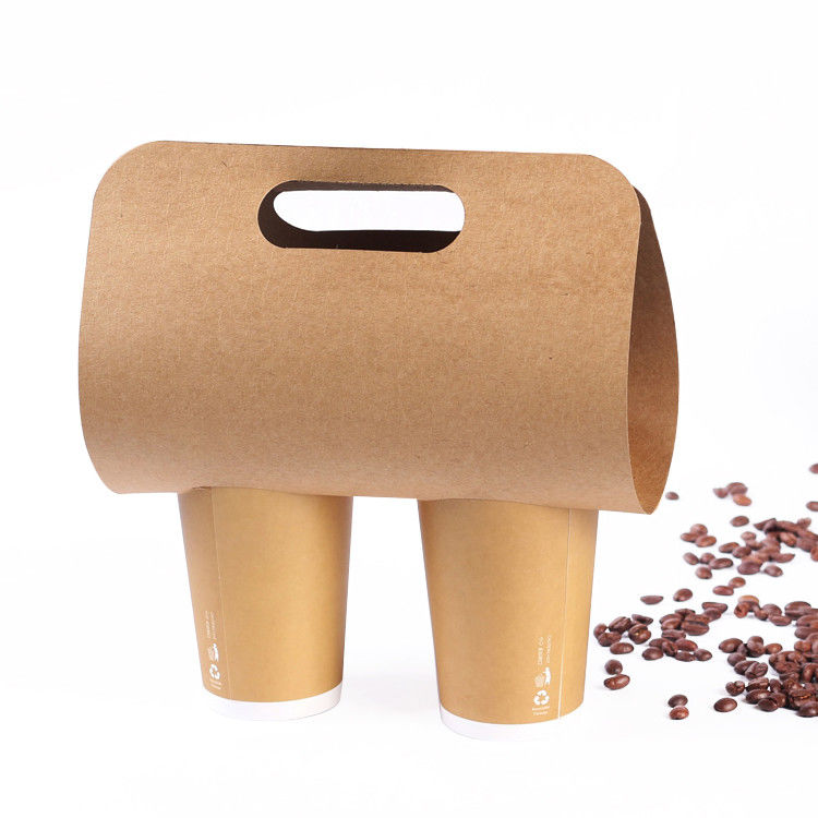 350g Kraft Single Double Cup Giá đỡ Tách cà phê Takeaway
