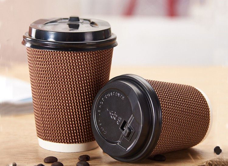 90mm Miệng Ba lớp Tách cà phê dùng một lần 16oz