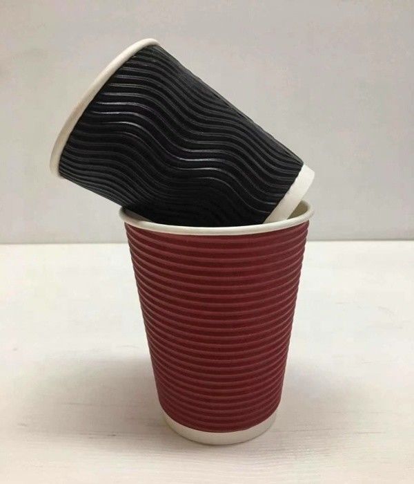8oz Ripple Ly giấy cà phê dùng một lần có thể phân hủy sinh học