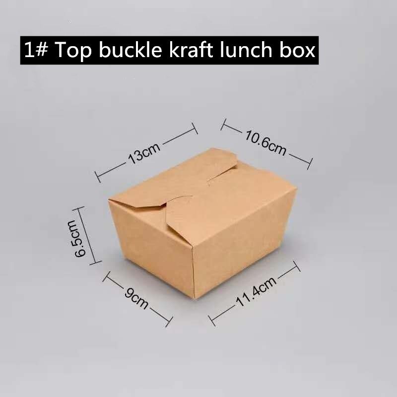 Hộp giấy Kraft nâu có thể vi sóng 800 1400 1480 2000ml