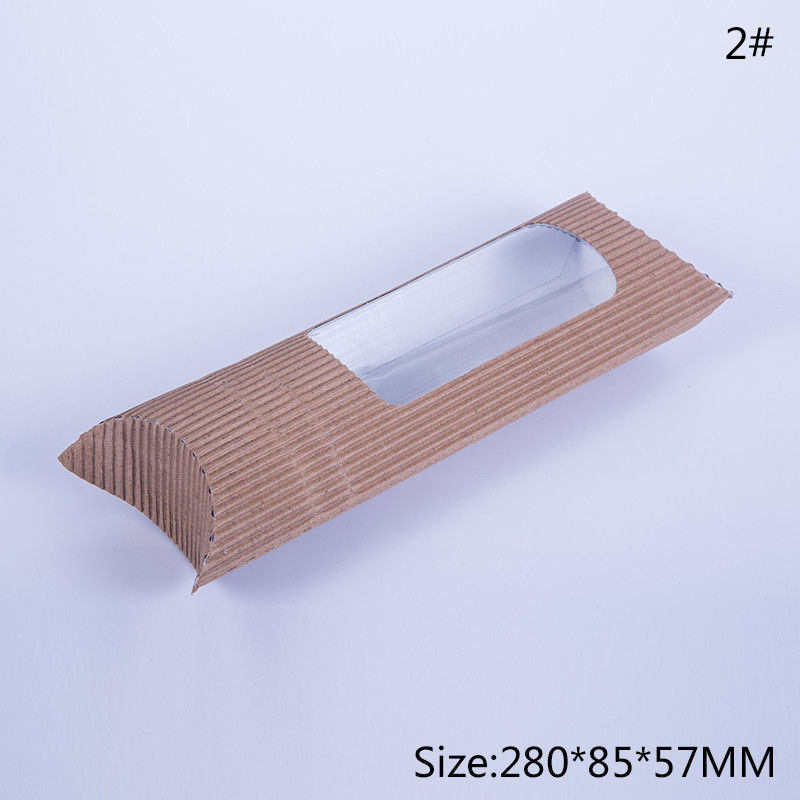 Túi bao bì bánh mì nướng bằng giấy Kraft có thể uốn được với cửa sổ