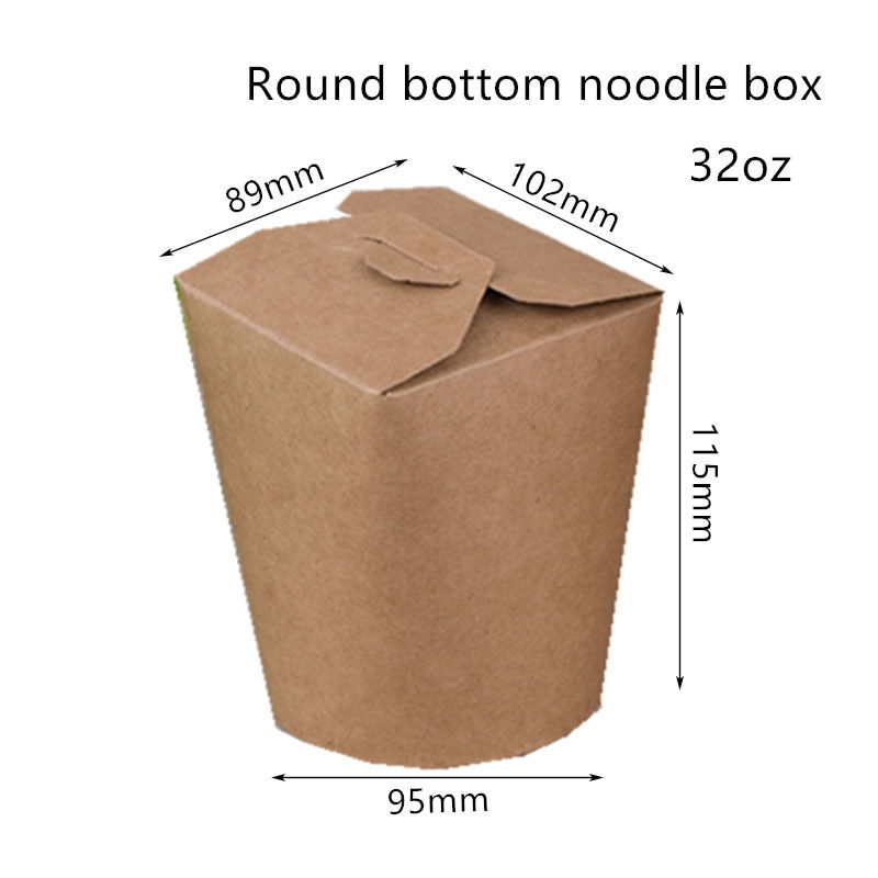 Hộp Mì Dùng Một Lần 16oz 26oz 32oz Có Đáy Tròn