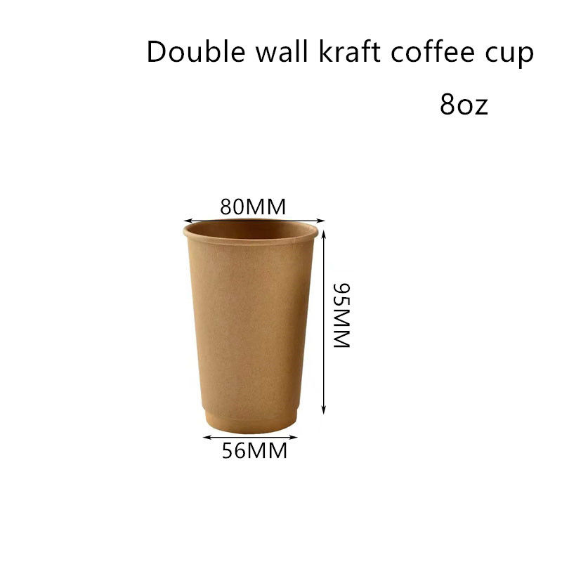 Tách cà phê giấy Kraft tráng PE 300gsm Không chứa BPA