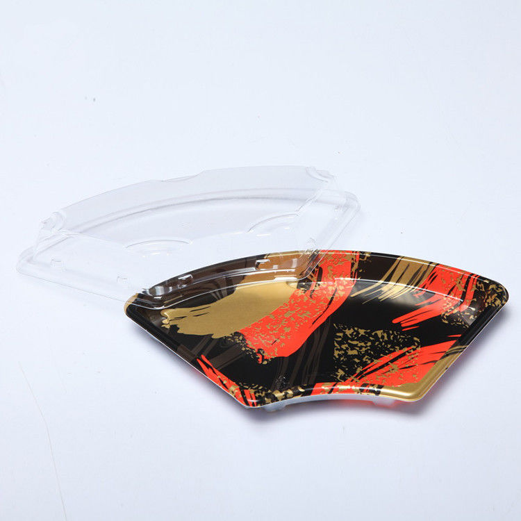 Khay Sushi dùng một lần có thể xếp chồng lên nhau có nắp đậy OPS
