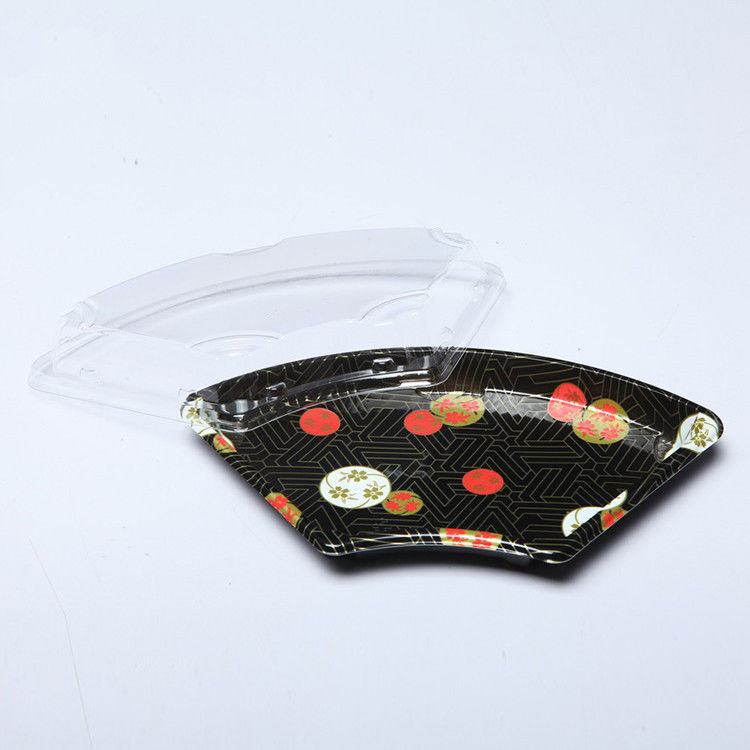 Khay Sushi dùng một lần có thể xếp chồng lên nhau có nắp đậy OPS