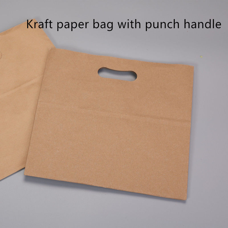 Túi giấy Kraft 80gsm 100gsm 120gsm với tay cầm cắt bế