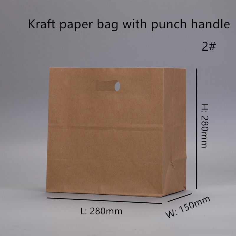 Túi giấy Kraft 80gsm 100gsm 120gsm với tay cầm cắt bế