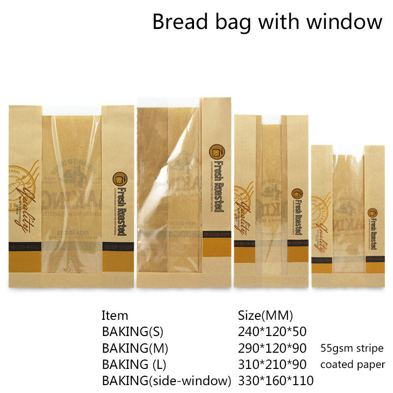 Túi giấy PE tráng bánh mì 50gsm dùng một lần