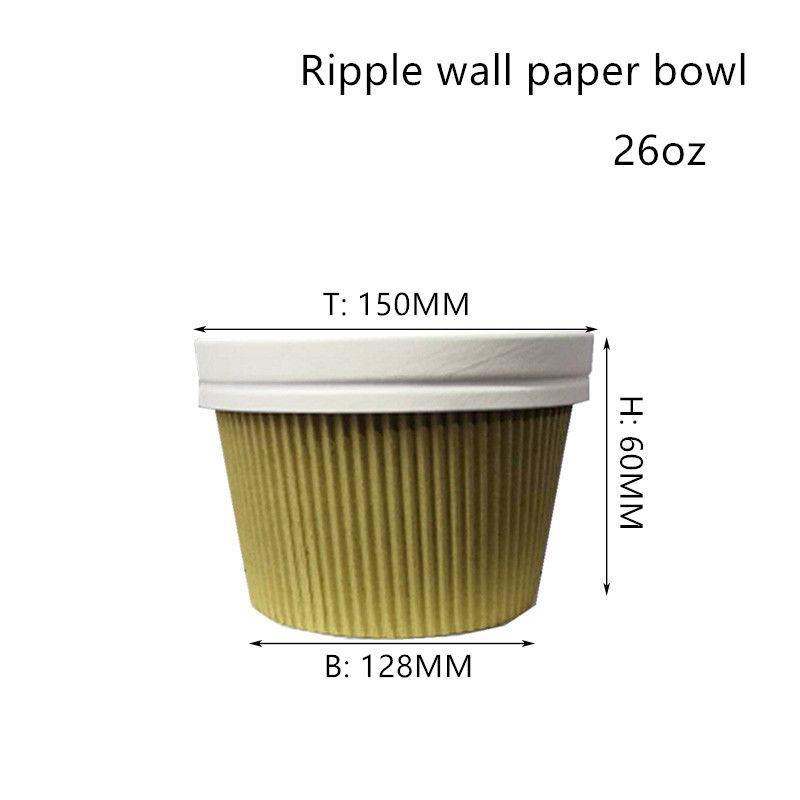 Tô thực phẩm nhiệt tường Ripple 350ml 520ml 720ml