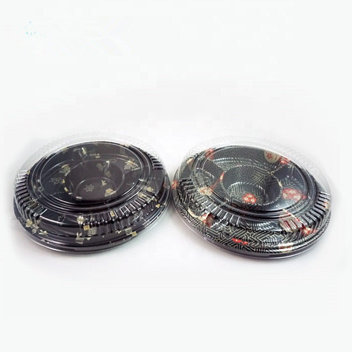 Thẻ giấy dùng một lần Biodegradable Containers Pulp Lid Food Packaging Sushi Tray