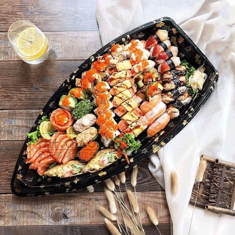 Đĩa Sushi Sashimi nhựa dùng một lần có thể tái chế