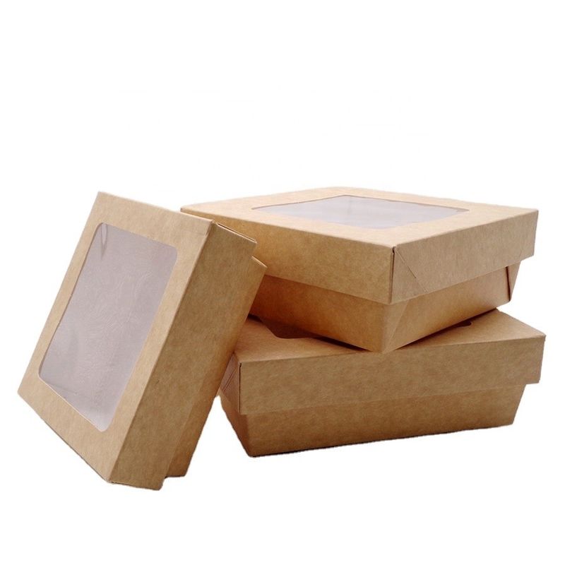 Thực phẩm dùng một lần tùy chỉnh Cấp bìa cứng Hộp giấy sóng Hamburger Bao bì