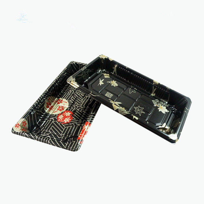 Khay đựng sushi dùng một lần bằng nhựa OEM PS có nắp chống sương mù