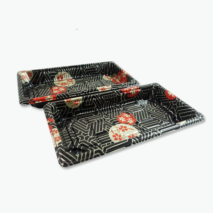 Khay đựng sushi dùng một lần bằng nhựa OEM PS có nắp chống sương mù