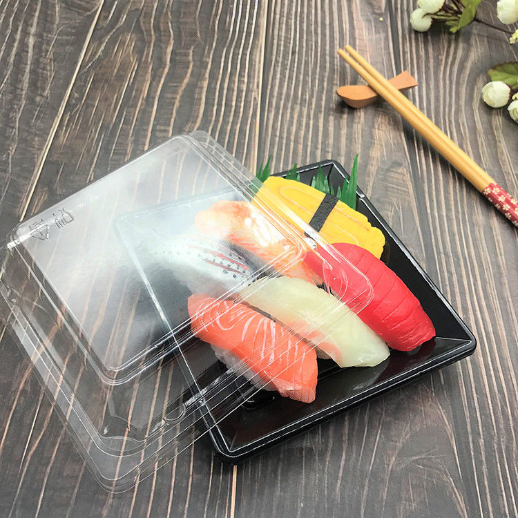 Đĩa Sandwich nhựa PS vuông dùng một lần có thể xếp chồng lên nhau