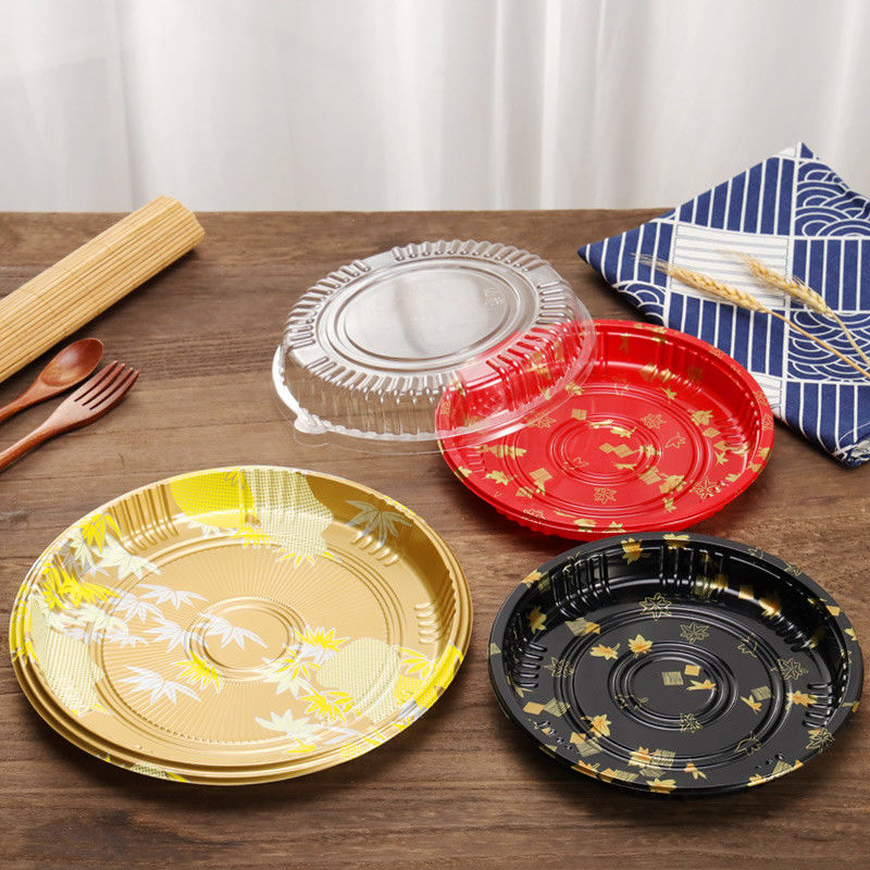 Hộp thực phẩm PS Sushi dùng một lần không Microwavable