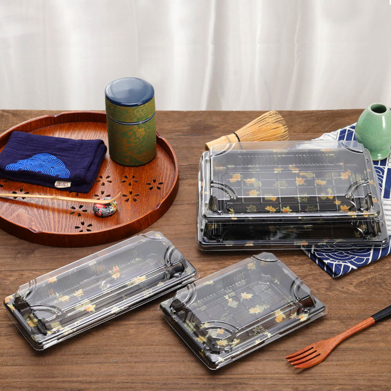 Hộp thực phẩm PS Sushi dùng một lần không Microwavable
