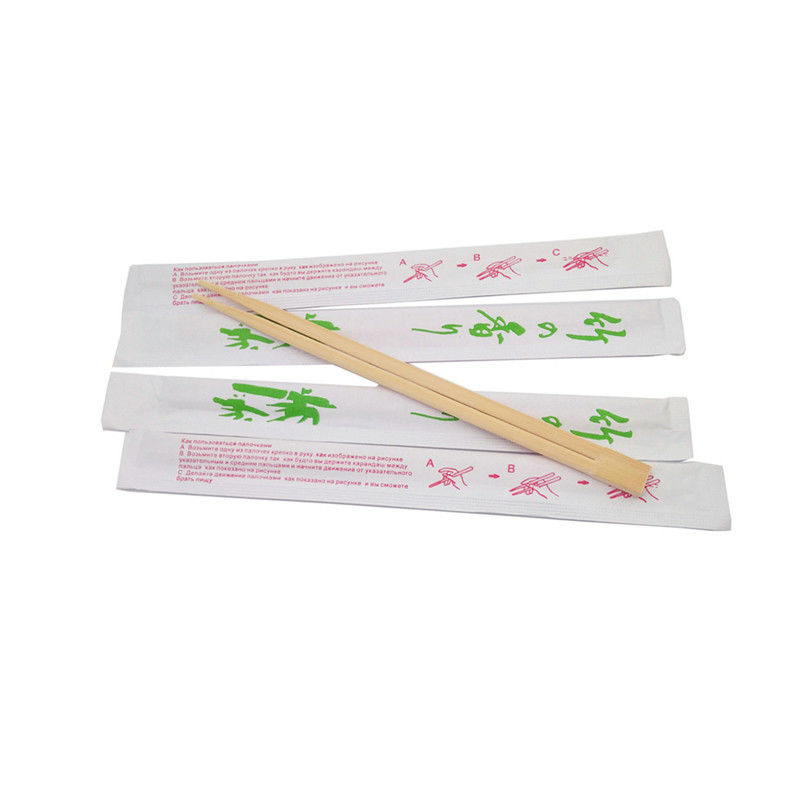 OEM Giấy đầy đủ Đóng gói Song sinh Đũa tre / gỗ dùng một lần