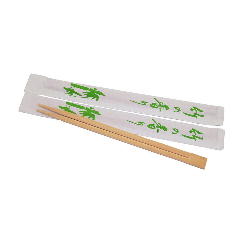 OEM Giấy đầy đủ Đóng gói Song sinh Đũa tre / gỗ dùng một lần