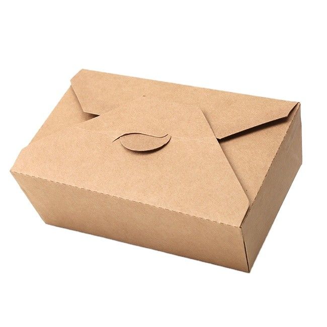 Ecofriendly Kraft Giấy đựng thực phẩm dùng một lần Đóng gói nhanh Bằng chứng dầu