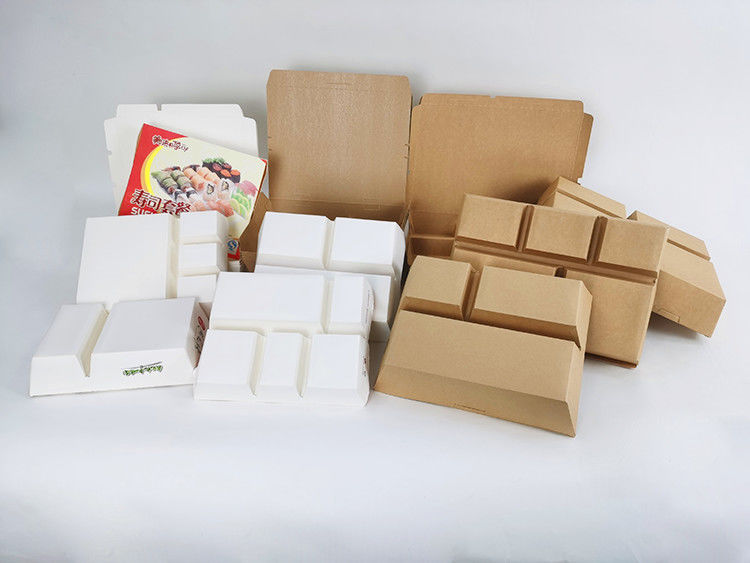 Hộp đựng giấy Kraft phân hủy sinh học Takeaway dùng một lần có ngăn