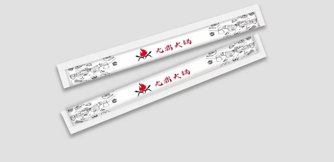 Con dấu nóng 23CM Twins Đũa dùng một lần được bọc trong giấy tráng
