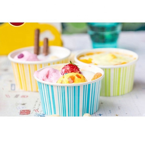 Kraft Paper Ice Cream Bowl / Cup / Tubs Single Wall